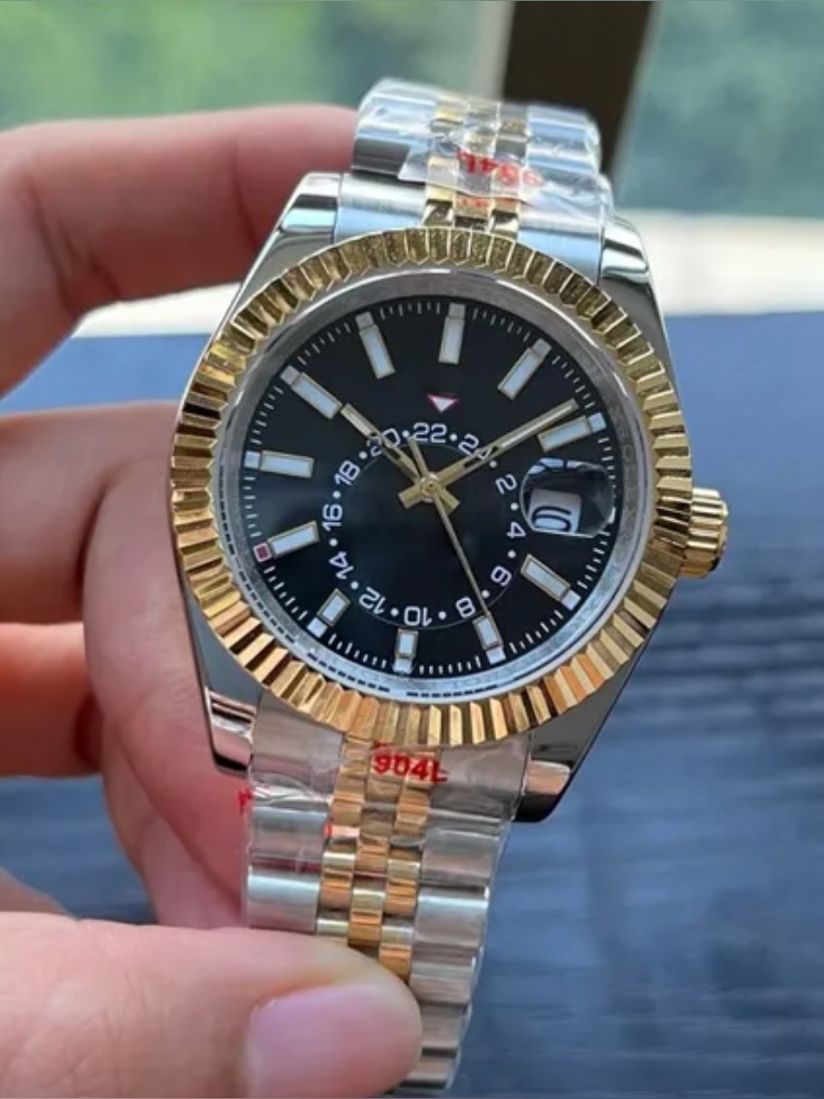 Luxury Blue Dial Watch Automatic Mechanical 40mm Mens Watch